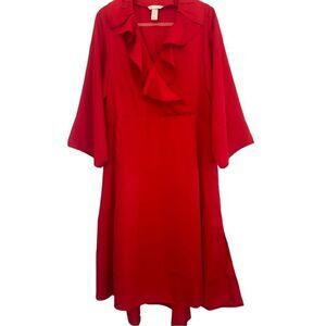 H&M FLOUNCE-TRIMMED DRESS NWOT